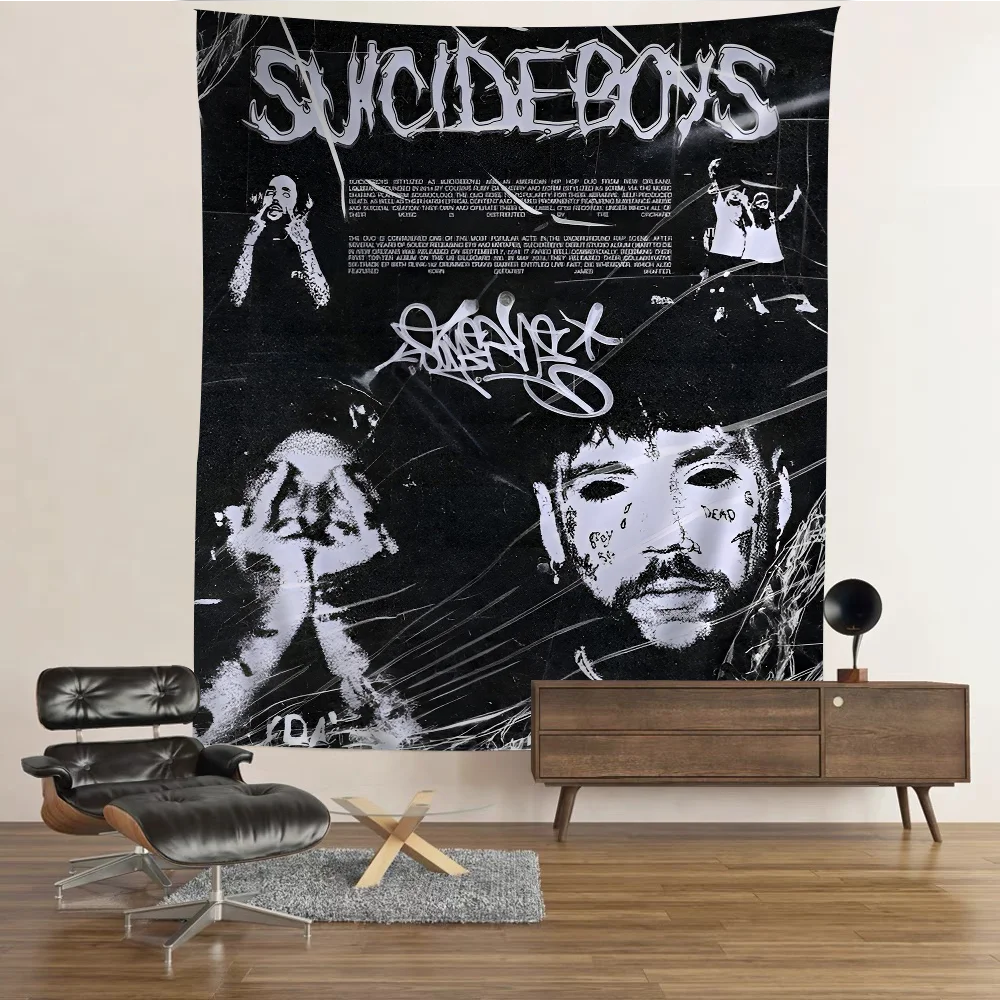 Singer S-Suicideboy Anime Chart Tapestry For Living Room Home Dorm Decor Art Home Decor