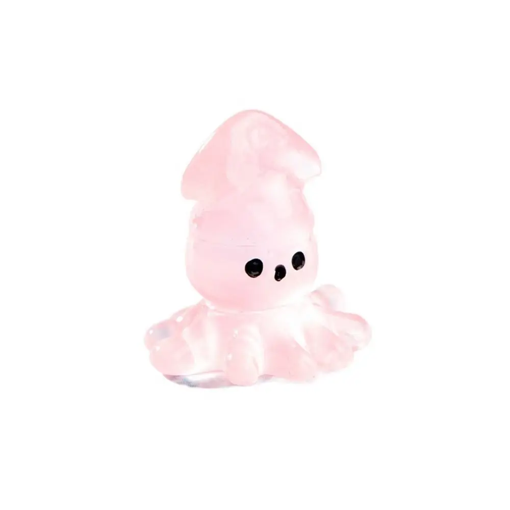 Marine Animal Series Sea Fish Model Resin Colorful Pearl Shell Decoration Luminous Luminous Jellyfish Ornament Micro Landscaping