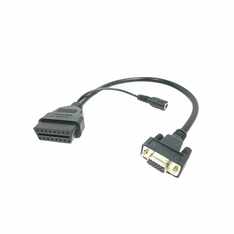 Launch X431 OBD I Adaptor Box Switch Wiring Cable 16pin Male to 15pin Female Bluetooth Conversion Cable