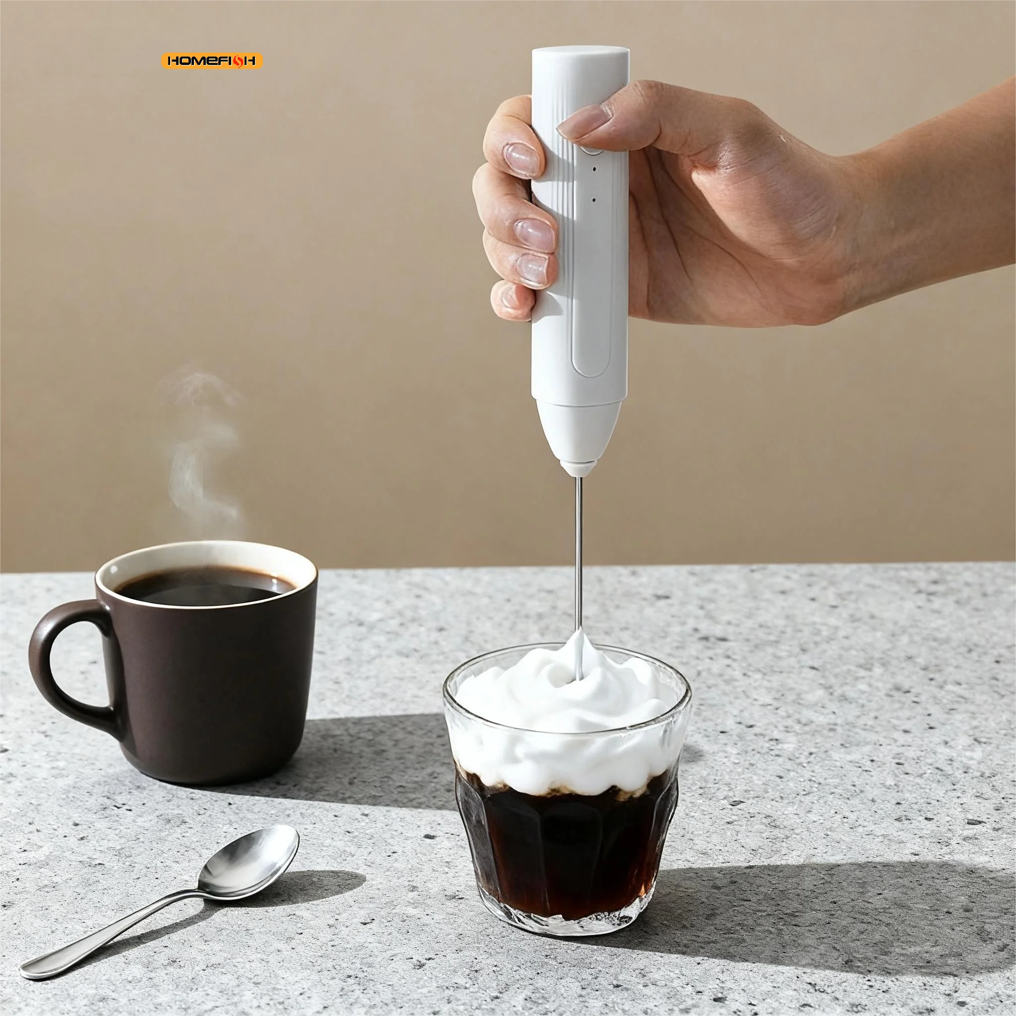 Electric Coffee Milk Frother Handheld Egg Beater Foamer Coffee Maker Electric Blender Mixer Mini Portable Blender Kitchen Tool