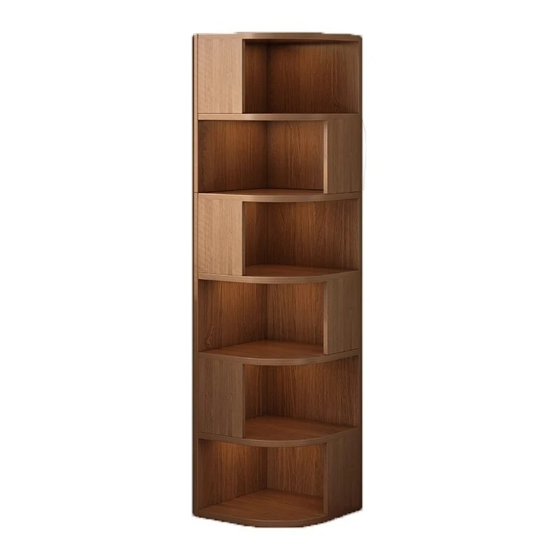 

Shelf Living Room Against Wall Triangle Storage Cabinet Floor Corner