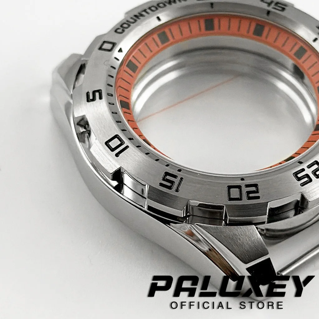 44MM NH34 NH35 NH36 NH38 NH70 NH72 Orange Ring Mechanical Case Modified Watch Case Accessories Precision