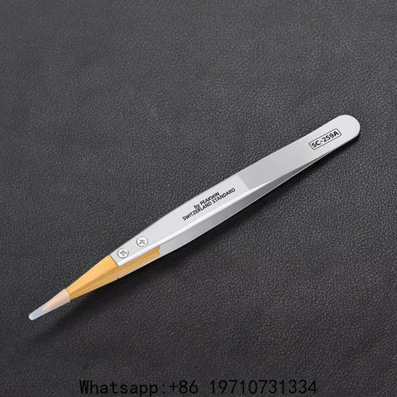 

Boxwood tweezers, precision anti-magnetic tweezers, insulated, non-damaging parts, watch repair tools