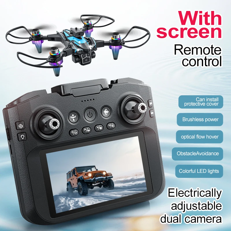 New K12 MAX Drone Professional 4K HD Camera 5G Remote Control with Screen Aircraft Brushless Obstacle Avoidance Quadcopter Toys