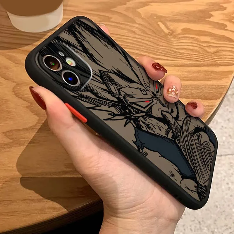 لعبة دراغون بول لاين كول آرت لهاتف أبل آيفون 17 اير 16 15 14 13 12 11 XS X Pro Max Plus حافظة هاتف شفافة بلوري #3