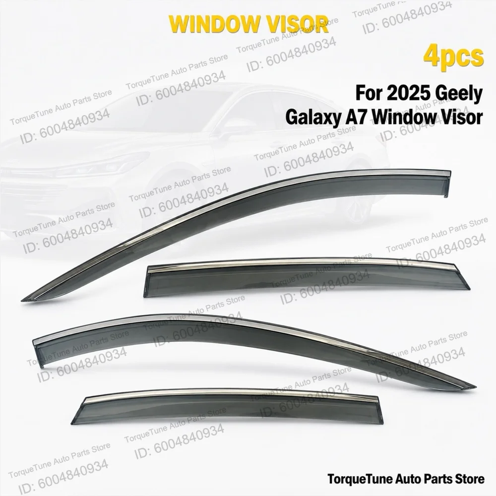 Premium In Channel Direct Fit Easy Installation Durable Aerodynamic Window Visor Wind Deflector For 2025 Geely Galaxy A7