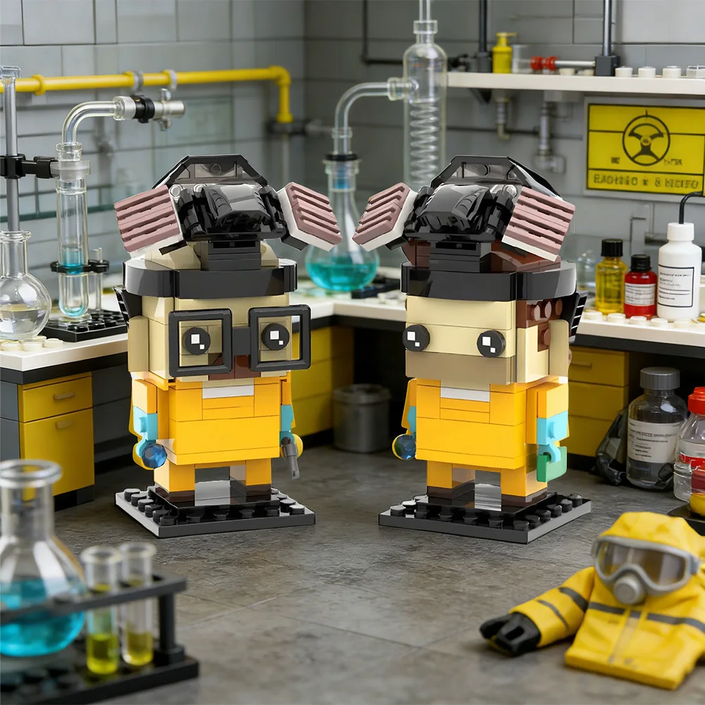 

MOC Movie Breaking Bad Figure Building Blocks Model Walter White Doll Bricks Jesse Pinkman Assembly Toys Kids DIY Birthday Gifts