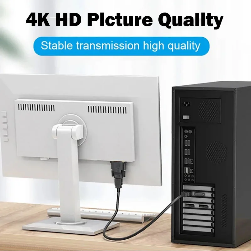 Adapter kabla 4K DVI na HDMI Dwukierunkowy konwerter HDTV męski 24+1 DVI-D męski do konsoli Xbox HDTV DVD LCD 1 m/1,5 m/2 m/3 m/5 m