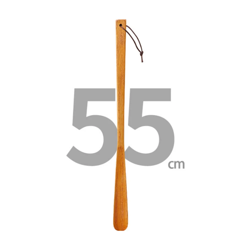 

New Wooden Shoe Horn Easy on Off Extra Long Handle Put on Shoes Tools Portable Hanging Shoes Lifter Home Accessories