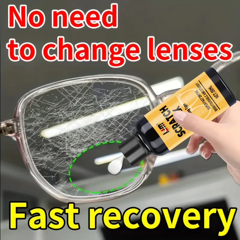 Glasses repair paste - Anti-scratch, yellow-reducing and rejuvenating care cream, suitable for glasses, swimming goggles, etc.