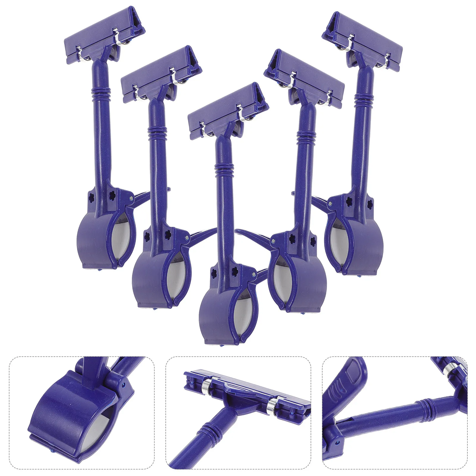 5Pcs Plastic Sign Holders Easy Clamp Double Clip Holder for Price Tags Signs Notes Cards Menu in Shop Restaurant Office Retail