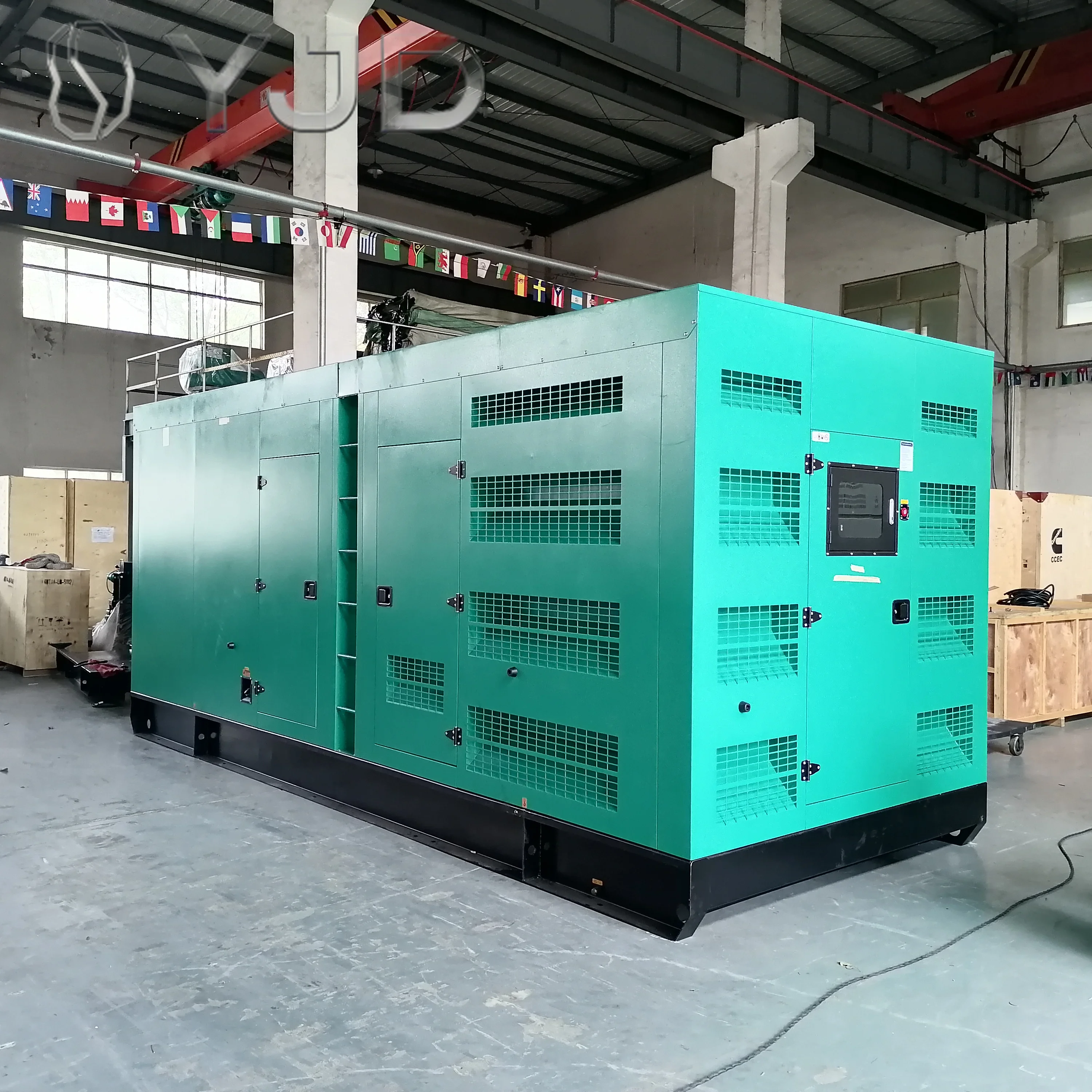 60Hz 50Hz Silent Type Open Frame 440V-480V 3 Phase 800KW 1000 KVA for Diesel Generator with ATS