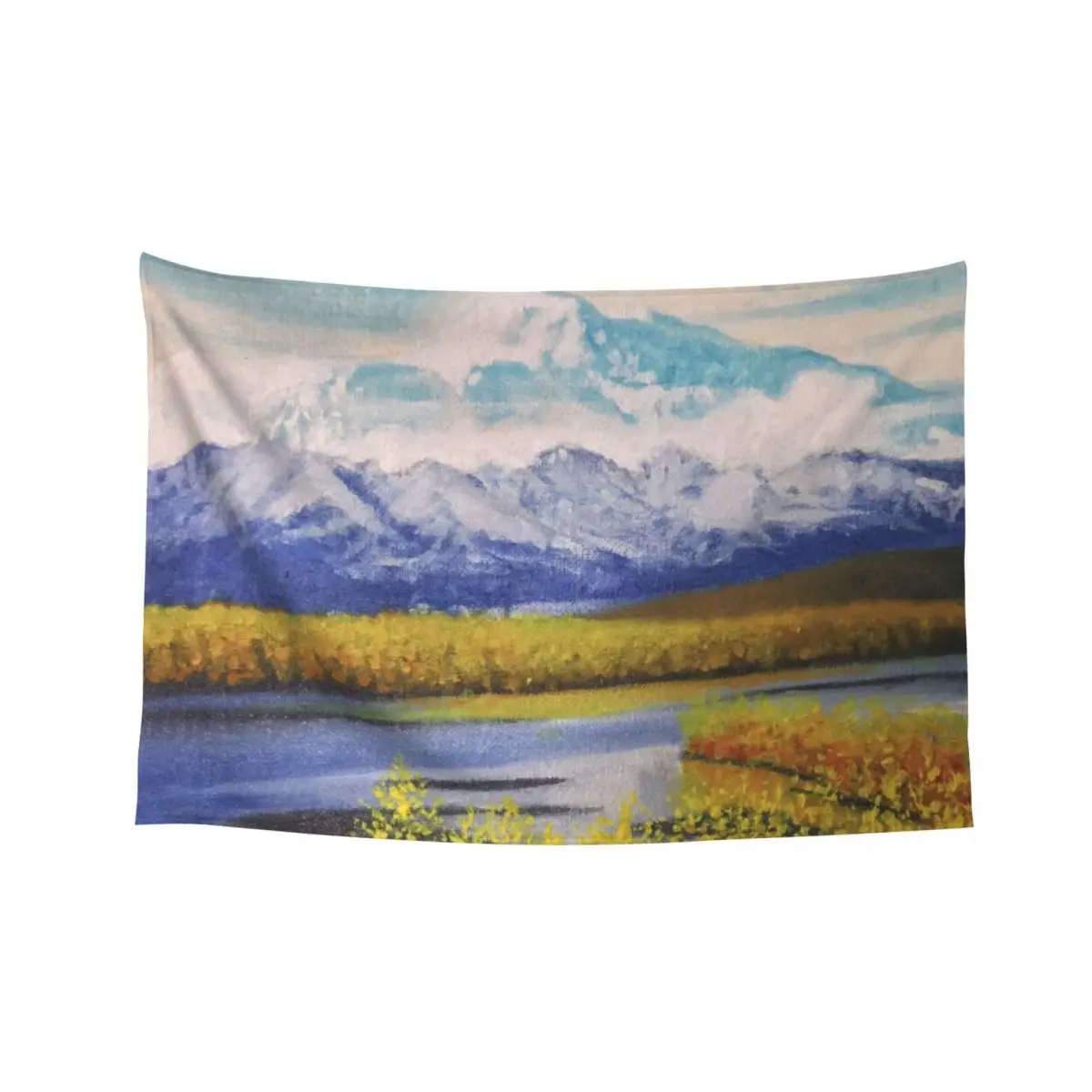 

Mt. Denali Tapestry Custom Wallpaper Bedroom Room Aesthetic Tapestry