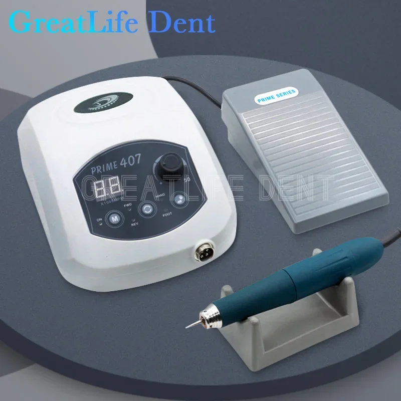 GreatLife Dent 230W 50000 Rpm Brushless Polishing Machine Prime 407 Drills Machine Nail Jewelry Dental Micromotor Handpieces