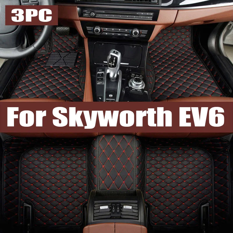 

Car TPE Floor Mat For Skyworth EV6 Skywell ET5 2021~2024 2023 Universal Leather Foot Mat LHD Carpet Rug Cushion Auto trunk mat