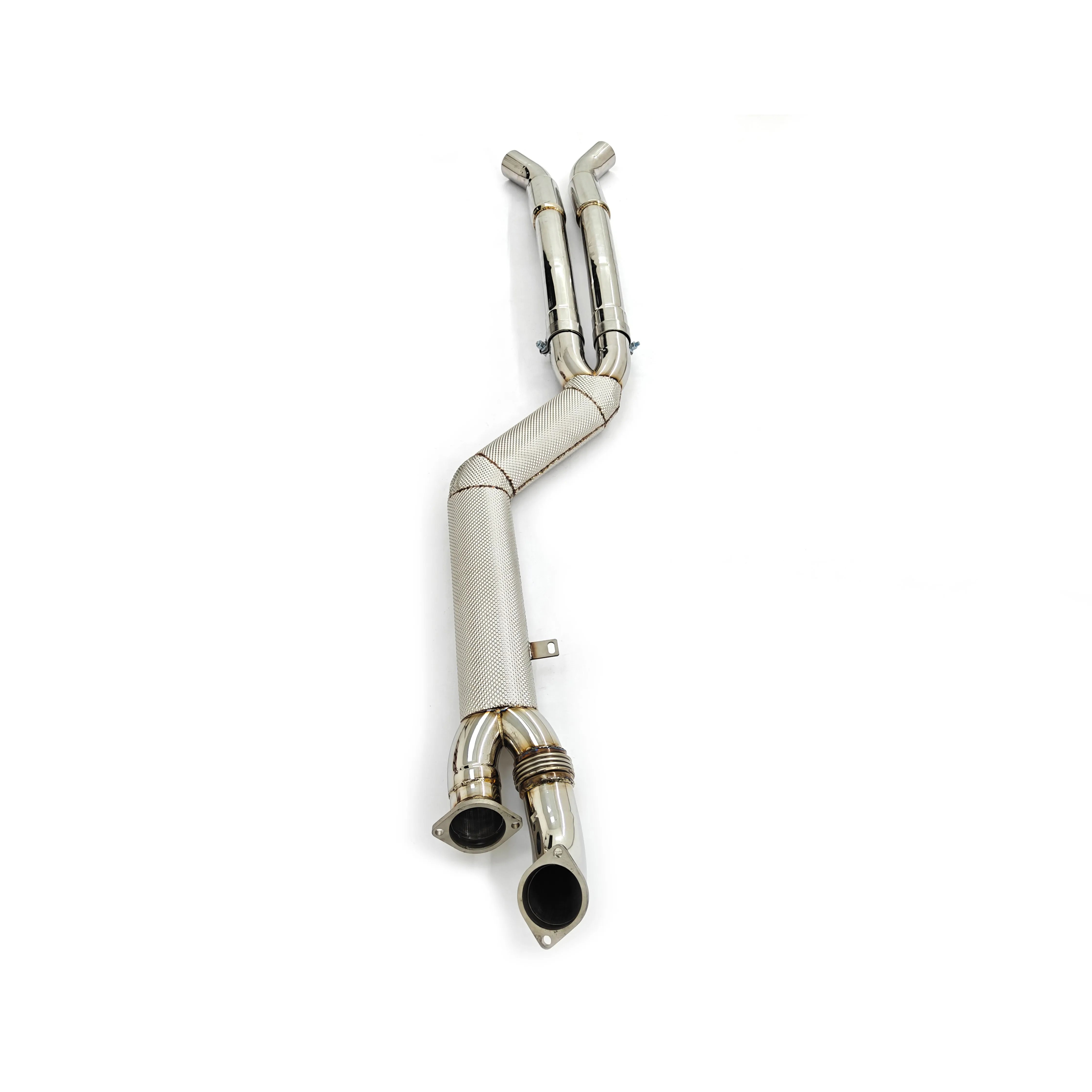 M3 G80/M4 G82/G87 M2 S58 3.0T 4'' Exhaust Single Midpipe Resonated Pipes Heat-wrapped