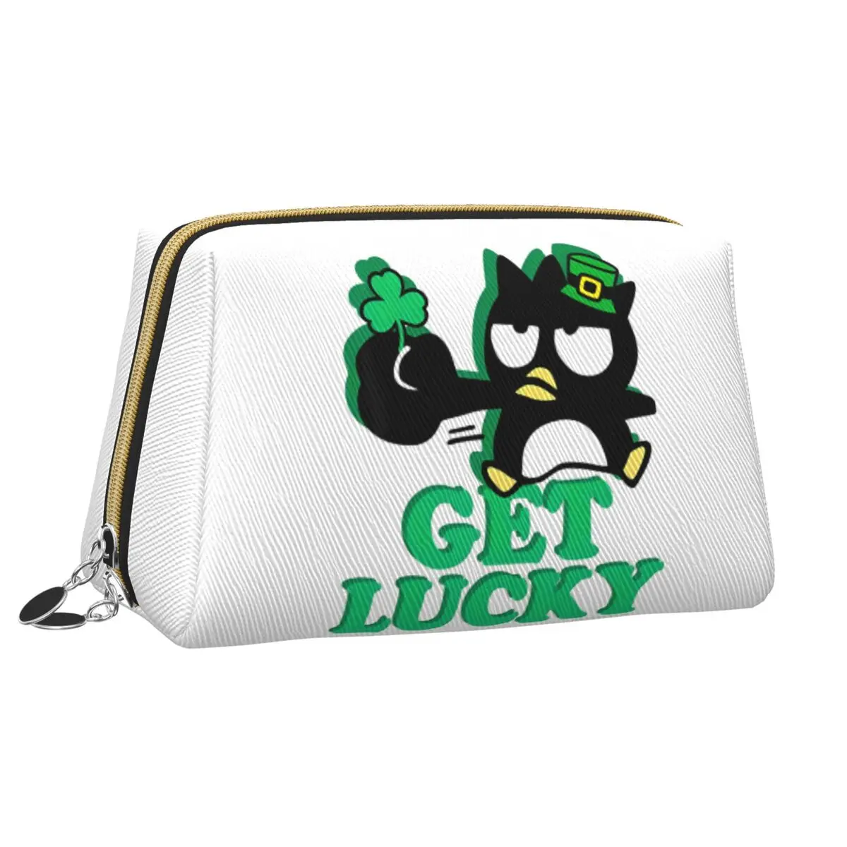 Bad Badtz Maru Get Lucky Cosmetic Bags For Makeups Woman's Vintage Storage Organizers Multi-purpose Travel Print Makeup Bag