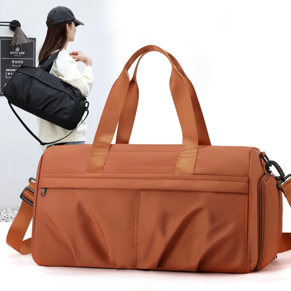 

Large Capacity Fitness Handbag with Shoe Box Dry and Wet Separation Sports Shoulder Bag Oxford Cloth Waterproof