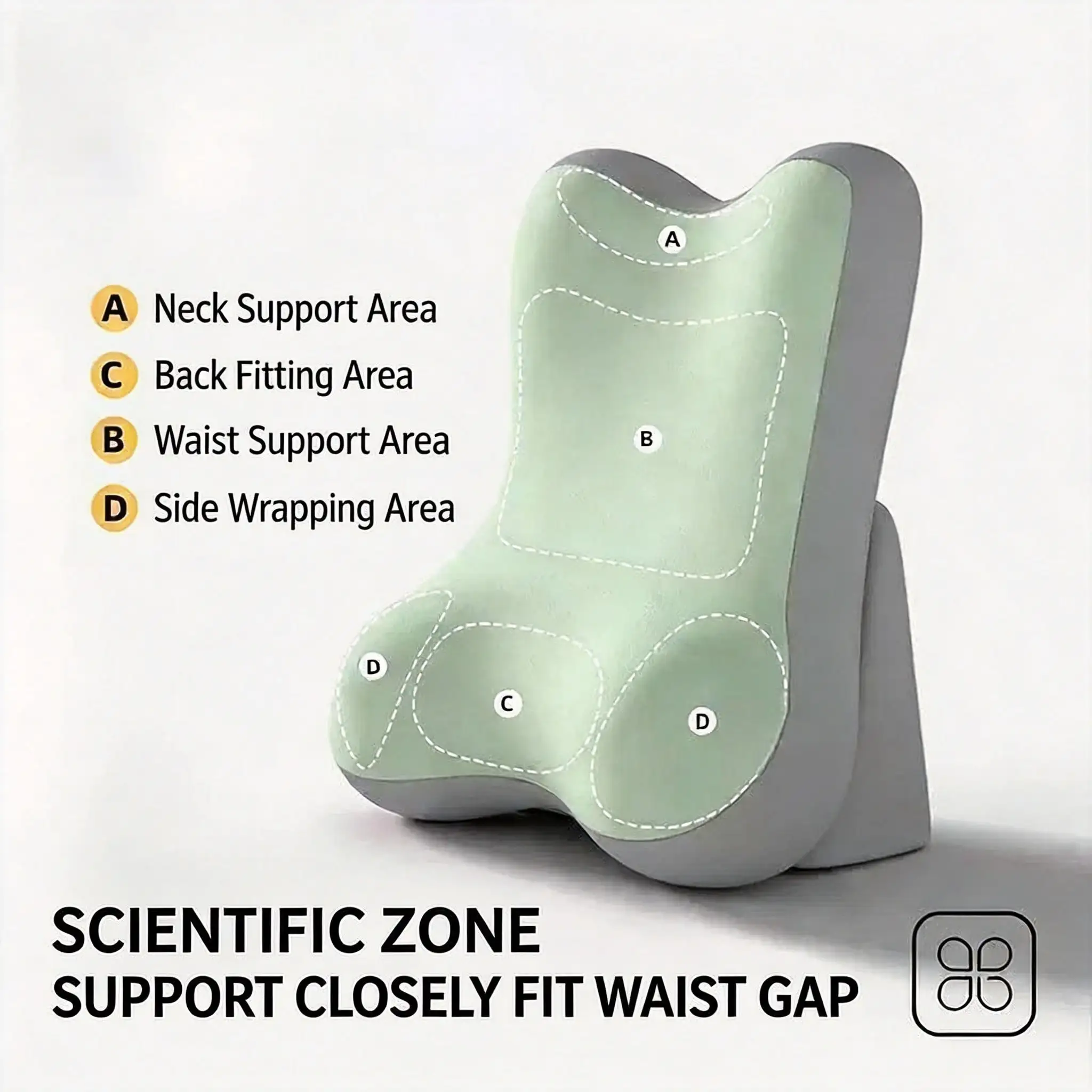 Adjustable & Removable Ergonomic Memory Foam Wedge Cushion, Leg Elevation Pillow With Back Support, Ideal For Bed, Sofa, Reading, Travel, Bedroom Essential, All Day Comfort