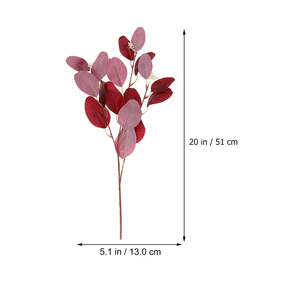 

8pcs High Simulation Eucalyptus Leaves Wedding Floral Arrangement Artificial Plant Decors Farmhouse Home Decor Fake Eucalyptus