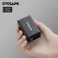 Tire Pressure Display 130 PSI Portable Pocket Electric Inflator Pump CYCLAMI AM6 9 Bar Tire Inflator Mountain Road Bike FV AV