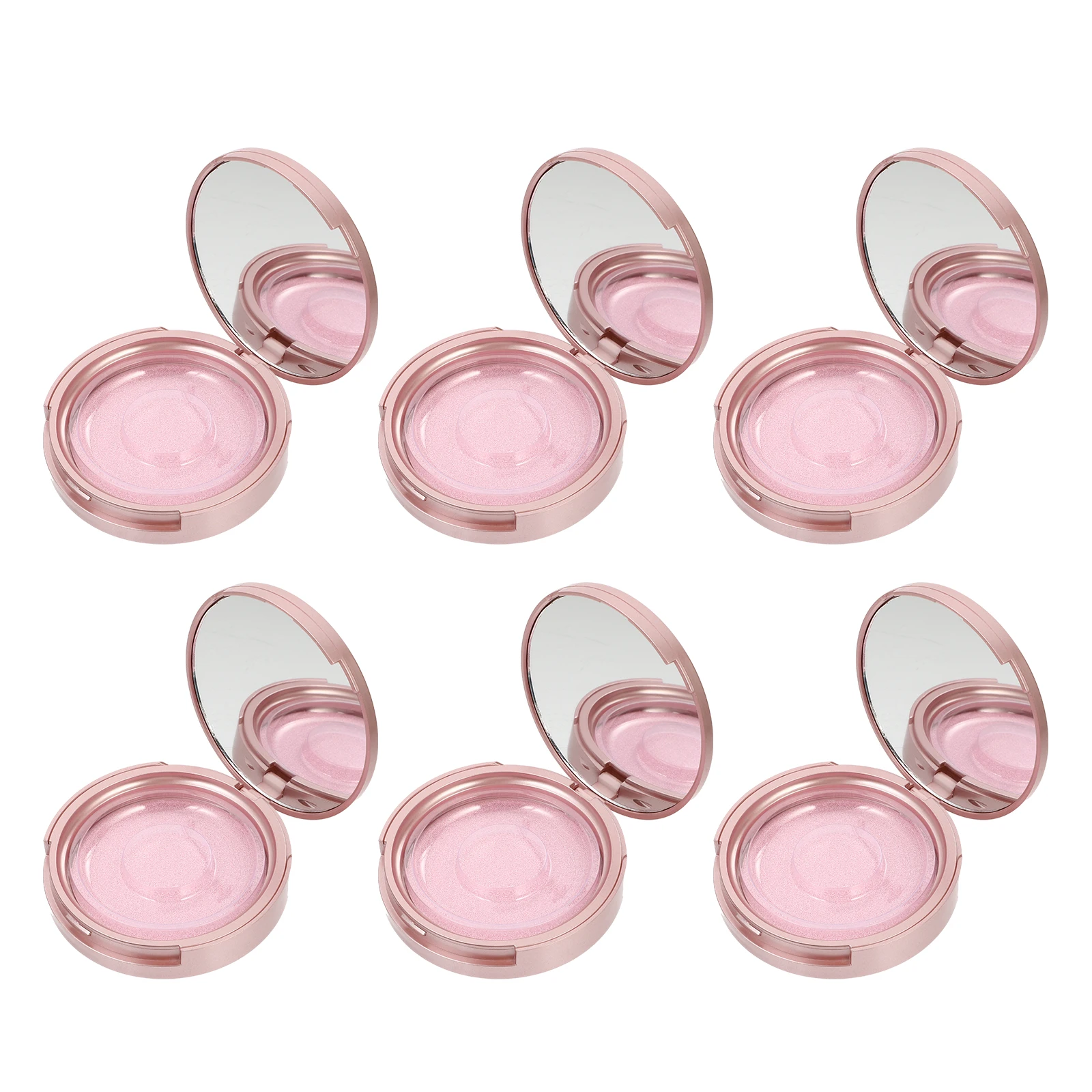 

6pcs Empty Storage Boxes Lash Organizer Cases Durable Plastic False Lash Holders Gift For Women Valentine Christmas Holidays