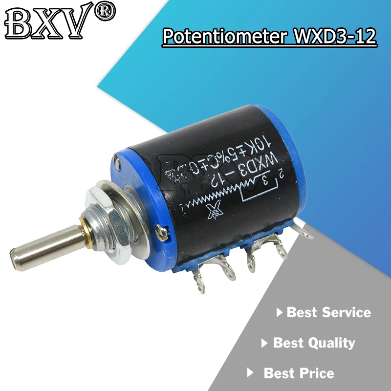 1PCS WXD3 WXD3-12 1W 1K 2K2 3K3 4K7 10K Ohm 100R 220R 470R 2.2K 3.3K 4.7K 1W Wirewound Potentiometer