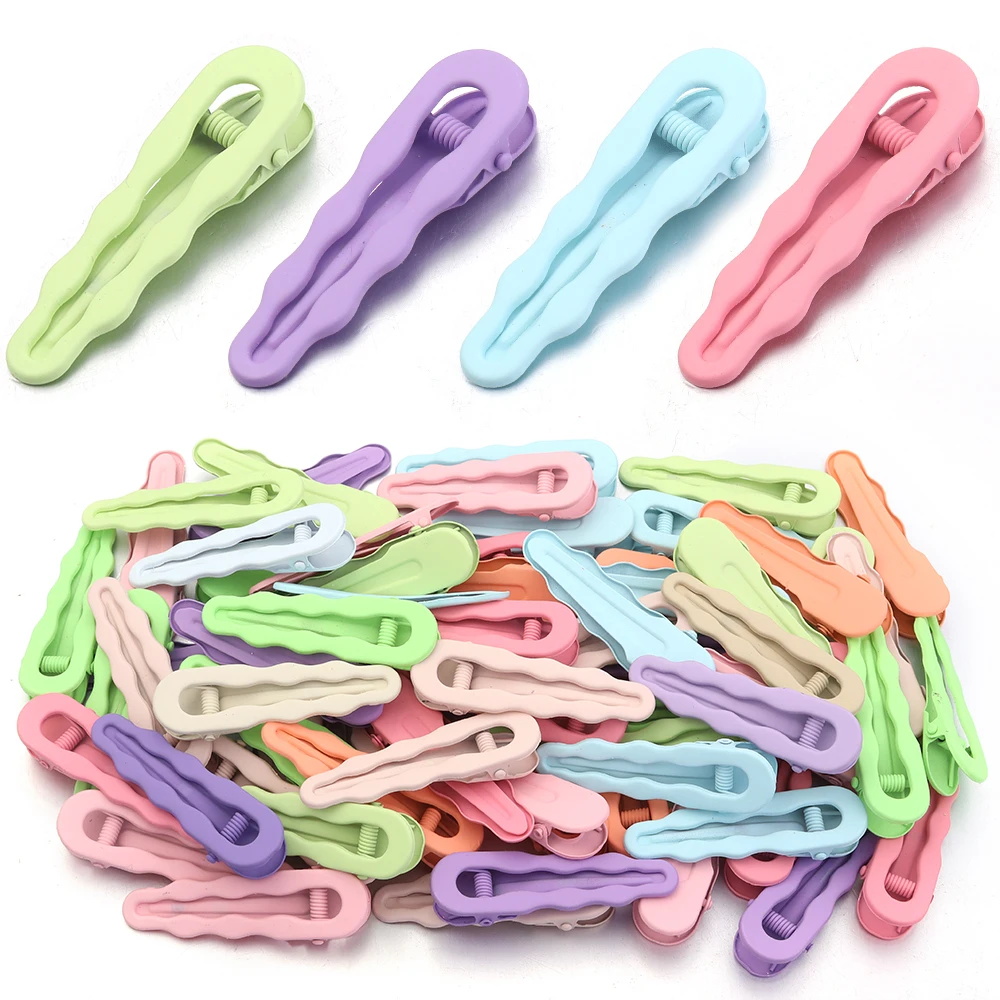 10 teile/los Metall Haarnadeln 5,8 cm Bunte Hohl Welle Haar Clip Haarspangen Einstellung Basis Süße Barrettes Für DIY Haar Zubehör – Detail 3