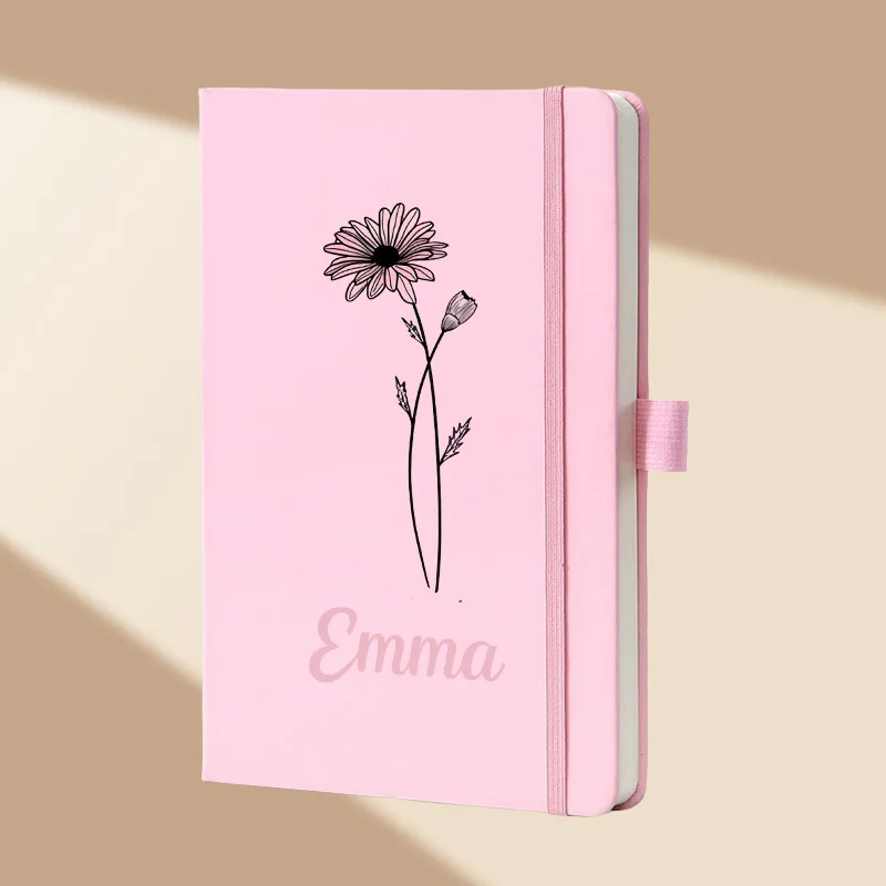 Custom A5 Notebook with Personalized Text - Christmas Soft Faux Leather Diary, Perfect for Gifts, Meetings & Workspaces