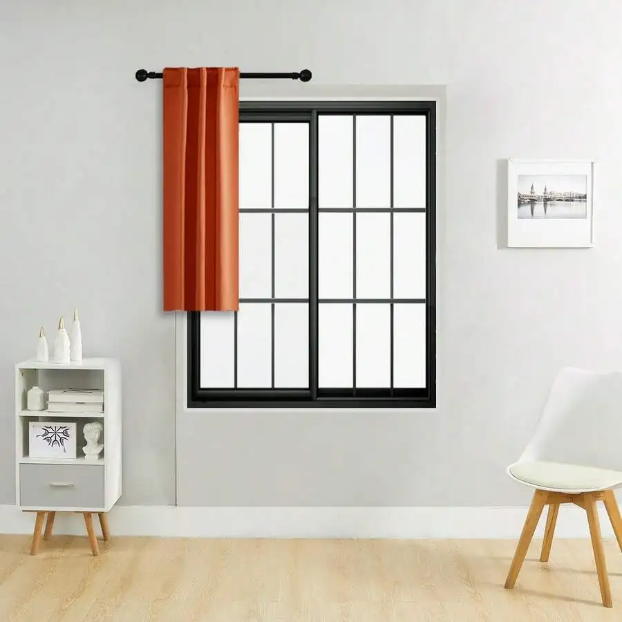 1pc/2pcs Rod Pocket Curtains/Minimalist Solid Color Curtains/Backstrap Curtains/Blackout Curtains/Drape Curtains/Bedroom Blackou
