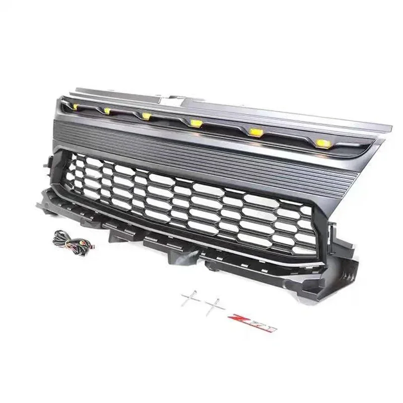 Front Grill Car Grille with LED Suitable for CHEVROLET COLORADO 2021 - 2022 US VERSION Off Road Auto Exterior Accessories