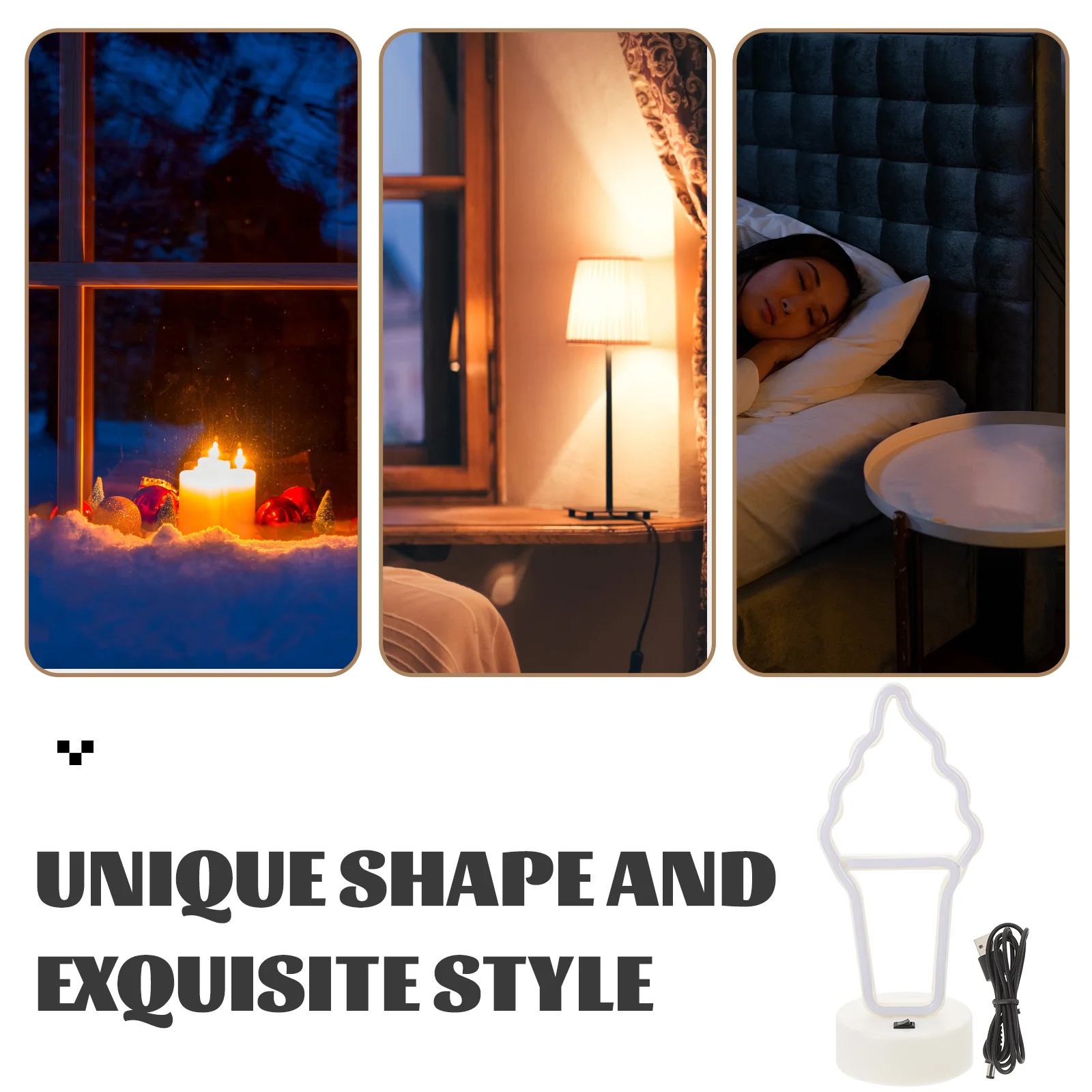 

1PC LED Lamp for Bedroom Wall Decor Mild Warm Signs For Wall Decor USB Neon Lights For Bedroom Neon Light Stage Lighting