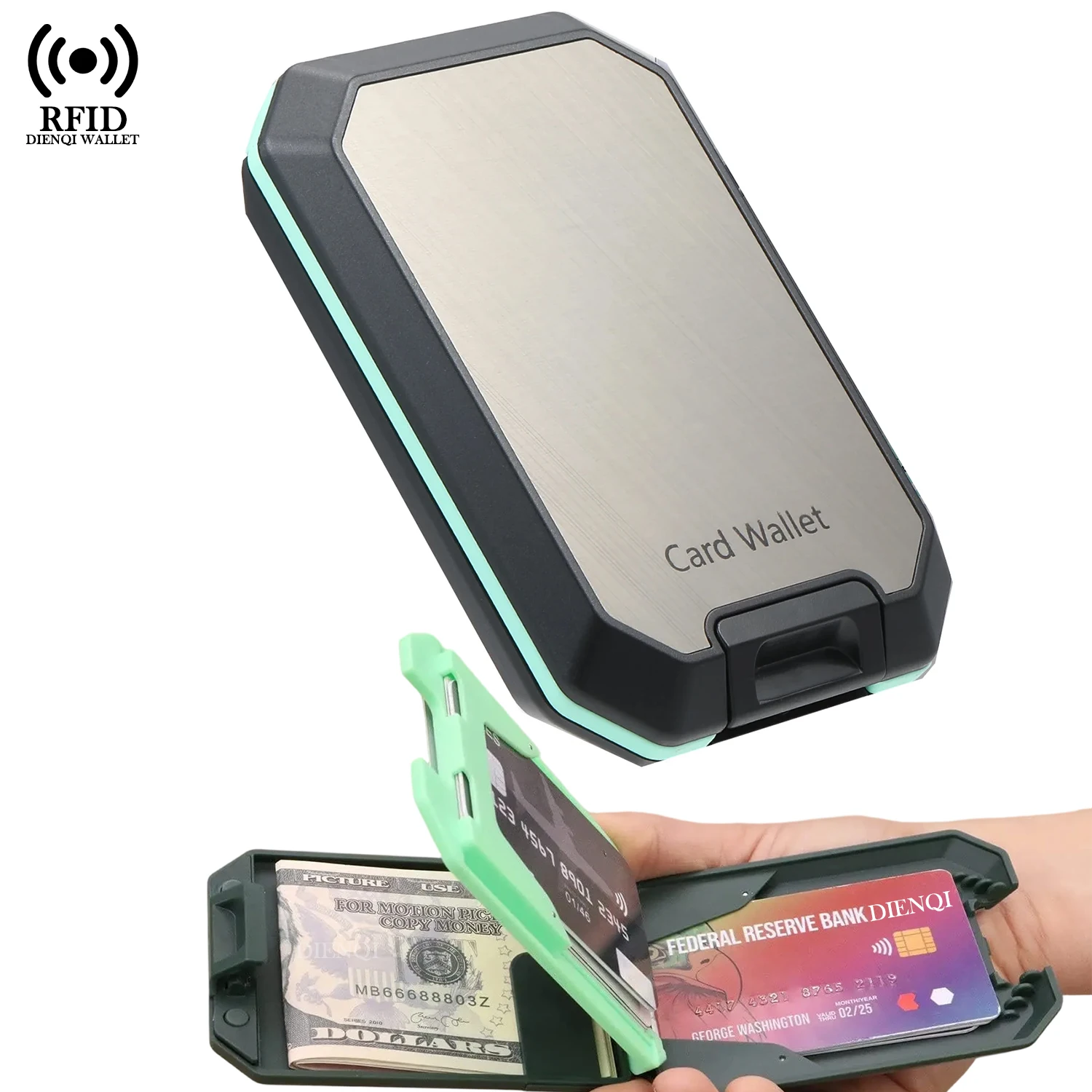 

RFID-кошелек для карт, кошельки, держатель для кредитных карт, ультратонкий держатель для банковских карт, сумка для денег, модные портативные кошельки для женщин и мужчин