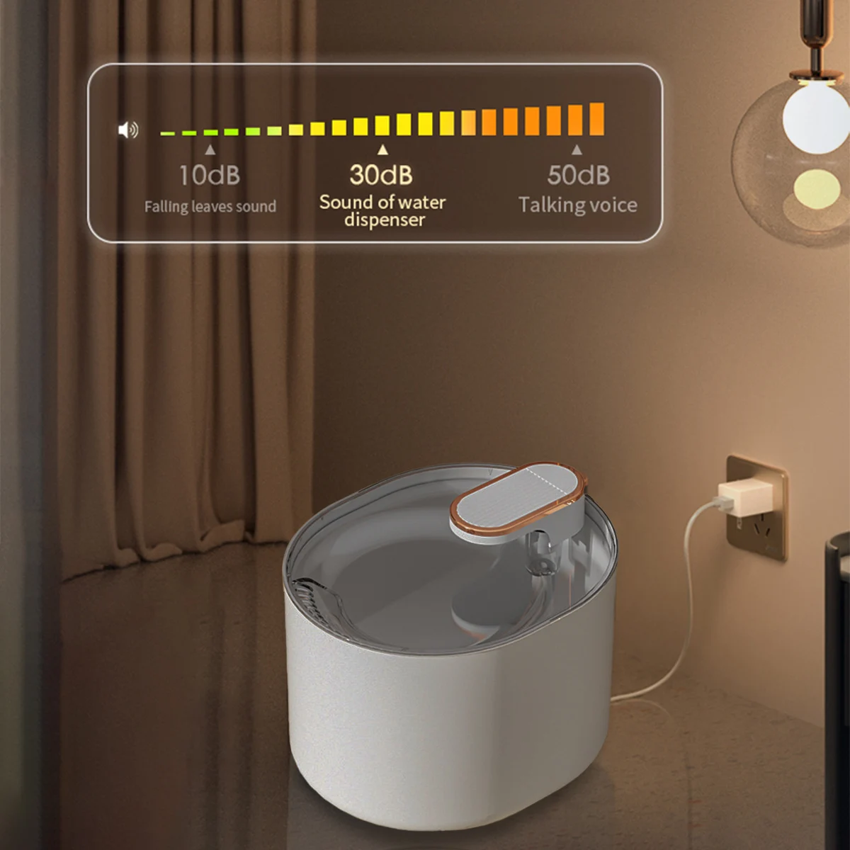 Fuente de agua totalmente automática para mascotas, filtro con Sensor de bomba inteligente ultrasilencioso USB, dispensador de agua de gran capacidad para gatos de 3L