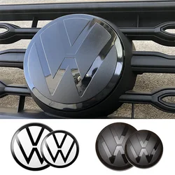 1pc Car Front Grill/Rear Trunk Emblem Lid Covers Logo Sticker For VW Golf 6 7 8 VARIANT Polo PASSAT CC B8 Auto Accessories Black