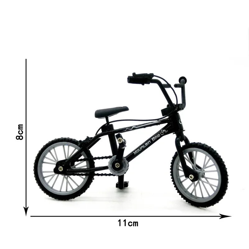 Simulation 1:13 Finger Bike Toy Model Classic Retro Double Lever Bicycle Toy Model Fingertip Gadgets Desktop Ornaments