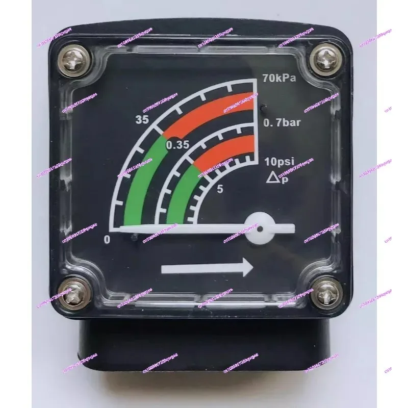 

Filter series, differential pressure gauge, differential pressure gauge, double-sided pointer