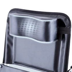 High Backrest Wheelchair Headrest Leather Waterproof Adjustable Elastic Headrest for Elderly Care Wheelchair Accessories