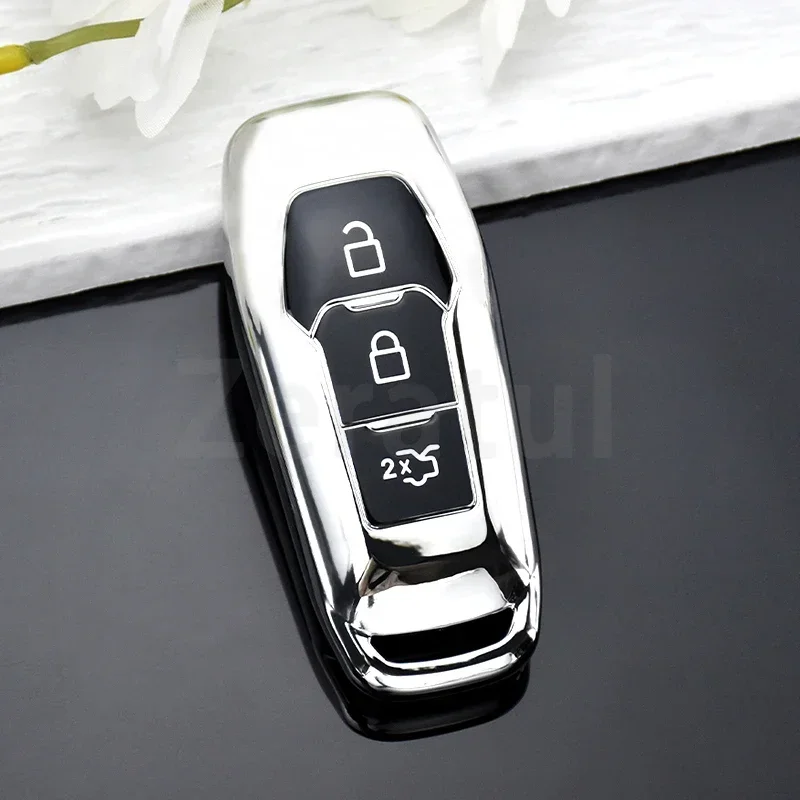 Per Ford Mondeo MK2 MK3 MK4 MK5 MK6 MK7 Ranger Fusion Kuga S-max TPU Car Key Case Cover Auto Shell Fob Holder accessori