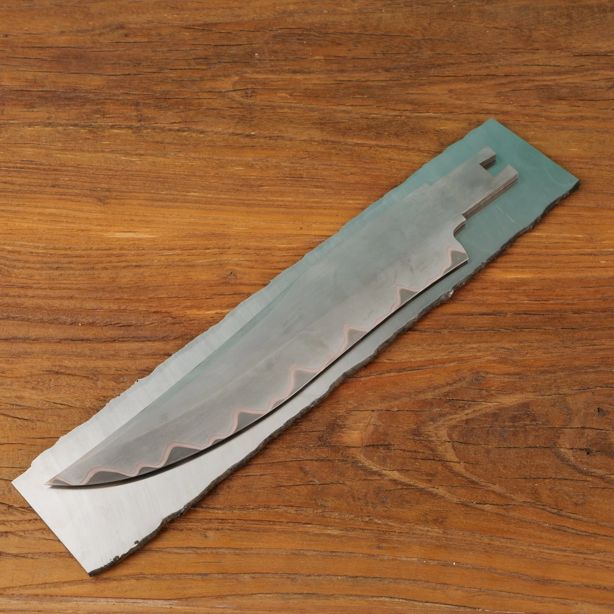 Laminated Copper San Mai Billets Cu Mai 1095 with Copper Knife Making Steel Billet Blade Blanks HRC59 Out Layer Stainless Steel