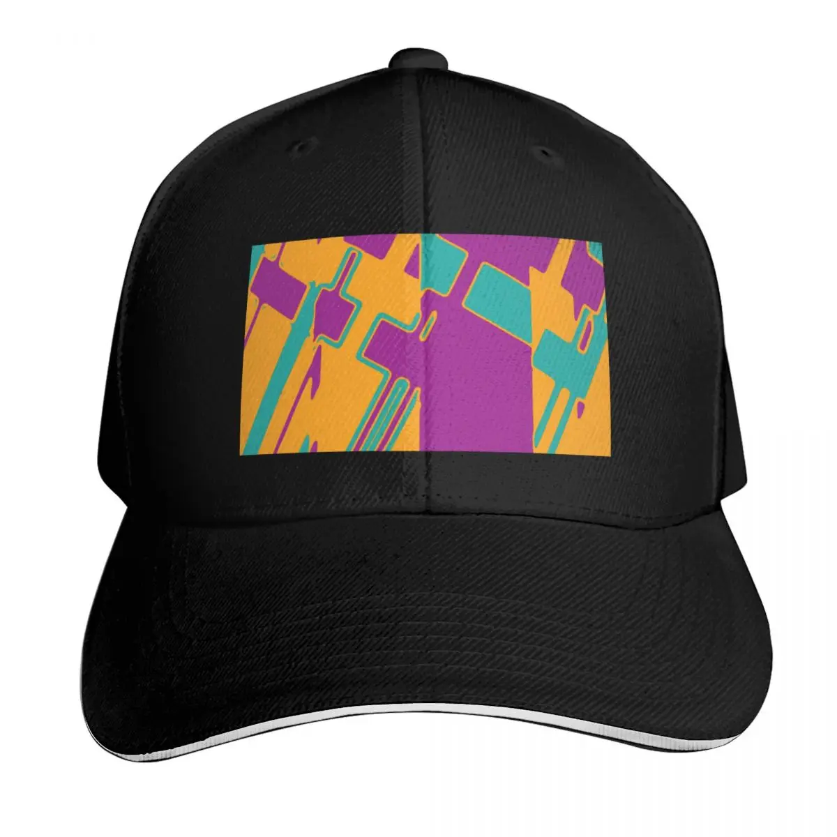 Pop Art Orange Baseball Cap Curved Brim Classic Fit Low Profile Unstructured Unisex for Men Women