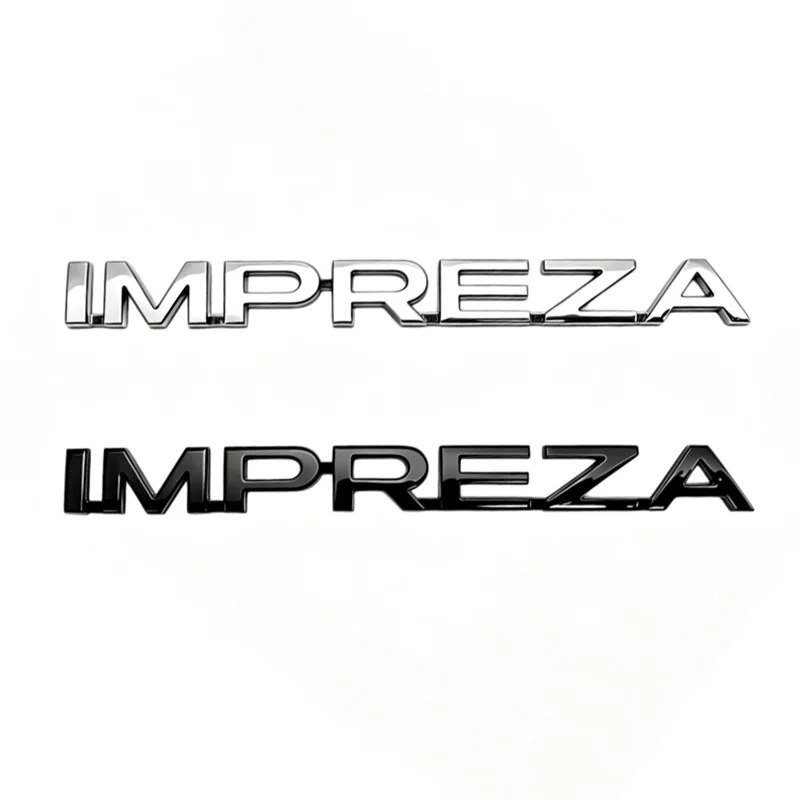 For Subaru IMPREZA Logo Letter Stickers Badge Decal ABS Car Rear Trunk Tail Emblem Decoration Auto Retrofit Accessories