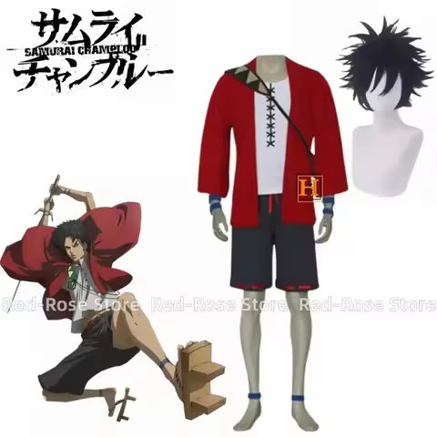 Anime High Quality Samurai Champloo Mugen Uniform Cosplay Wig Costume Perfect Custom Any Size