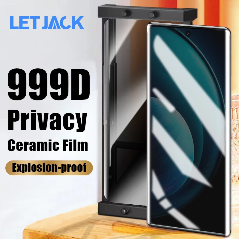 

999D Curved Anti-spy Soft Ceramic Film For Vivo X100 X90S X90 X80 X70 X60 Pro Plus Screen Protector For Vivo V30 V29 V27 V25 Pro