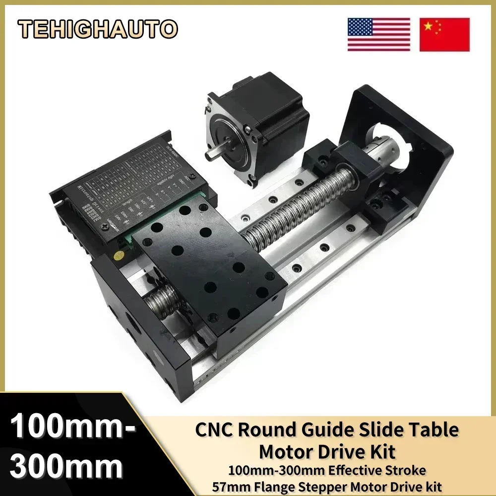 Linear Rail Motor Kit CNC Ball Screw Sliding Table SFU1605 Nema23 Motor Slide Table Linear Guide Stage XYZ Axis Motion Module