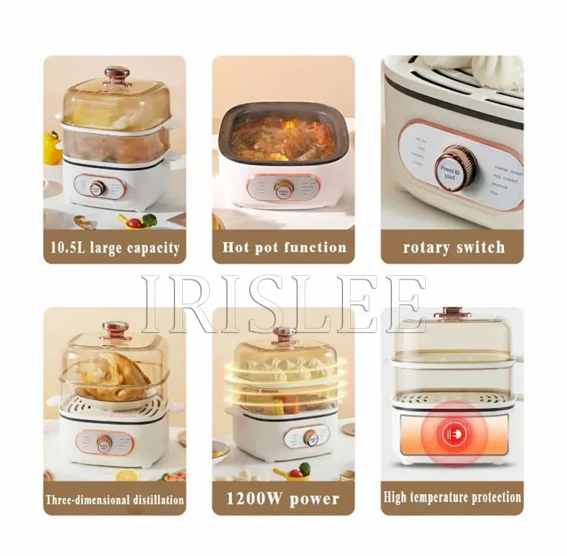 Electric Steamer Household Multi-Function Electric Cooker Electric Cooking Pot Pan Breakfast Machine
