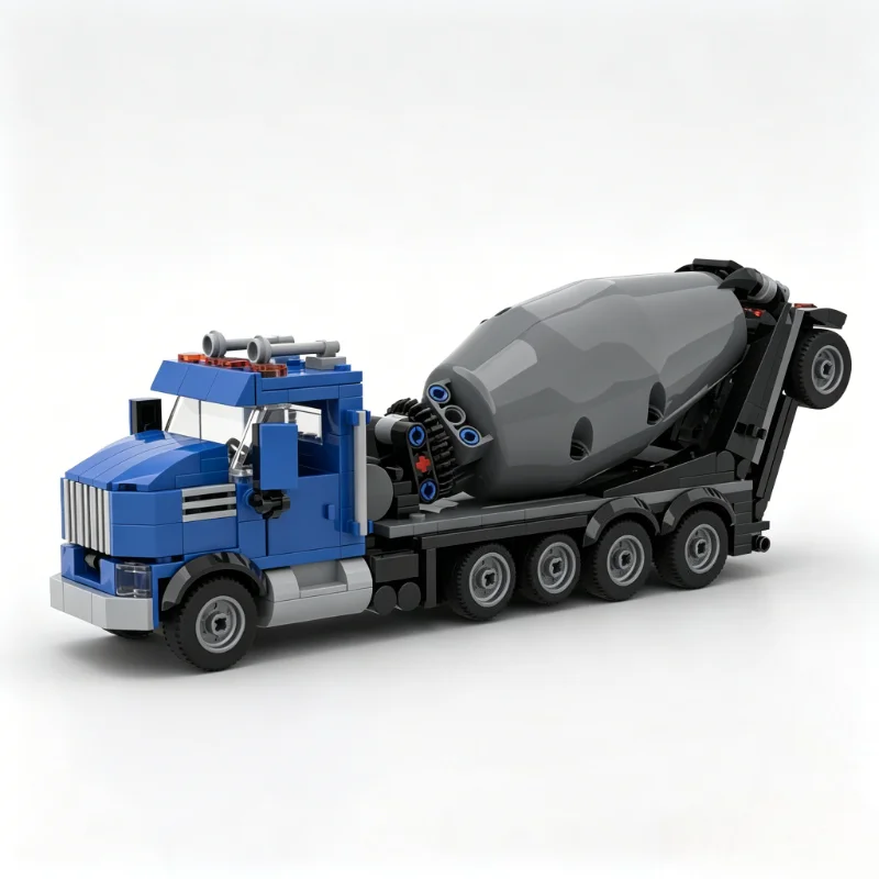 413PCS Cement Mixer Construction Truck Building Blocks Vehicle Model Custom Puzzle DIY Assembly Educational Toy Gift for Kid Boy view 2