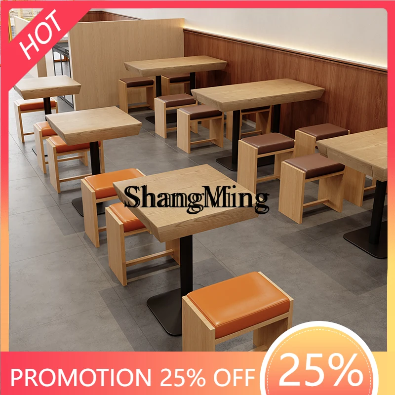 

CL table and chair combination commercial table with drawers noodle restaurant fast food card seat sofa