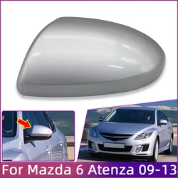 Car Rearview Mirror Cover For Mazda 6 Atenza GH 2009-2013 Door Side Mirror Trim Cap Carbon Fiber Garnish Shell Painted Housing