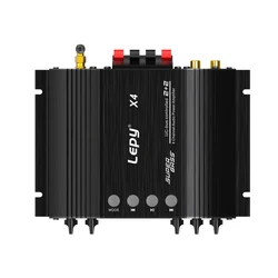 LEPY X4 HIFI 4 Channel Bluetooth 5.0 Power Amplifier, Optical Fiber, Coaxial Input, 2.1 Audio Amplificador Dual Subwoofer Output